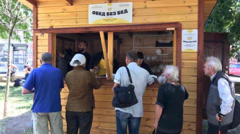 В Печерском районе открывается точка бесплатного питания «Обед без бед»